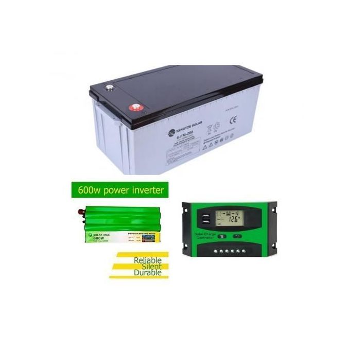 Solarmax-100AH-Solar-Battery-Inverter-Charge-Controller.jpeg Solarmax 100AH Solar Battery + Inverter + Charge Controller - Image 1