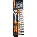 Wokin 14 pcs 1/4" Ratchet Handle With Socket set