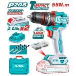 Total Compact Brushless Cordless Impact Drill 55Nm 20v - Image 3