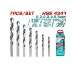 Total HSS twist drill bits set 7pcs - Image 2