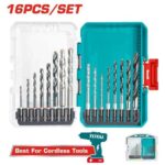 Total 16 Pcs metal, multifunction drill, and wood drill bits set - Image 2