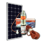 50m Submersible DC Solar Water Pump 24V 250W Solar Panel Kit