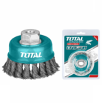 Total Wire cup brush Dia: 100mm, 4"