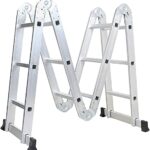 Foldable Aluminum ladder 4 by 4M (4.7M)