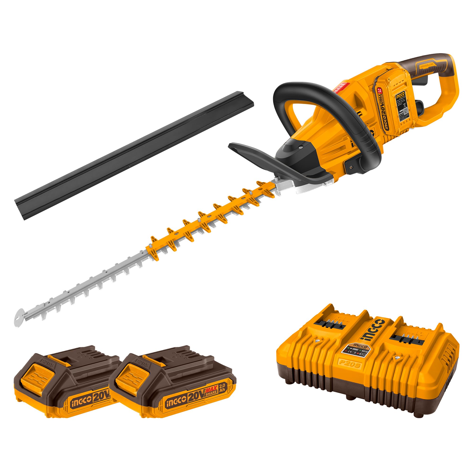 71CpUxZ9yPL.jpg Ingco Lithium-ion hedge trimmer 40V (20V+20V) - Image 1
