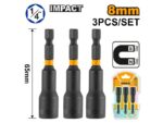 Ingco 3 Pcs impact magnetic nut set - Image 2