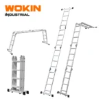 Wokin Foldable Aluminum Ladder 4X5 (max height 5.7M) - Image 2
