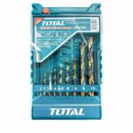 Total 9PCS HSS twist drill bits set