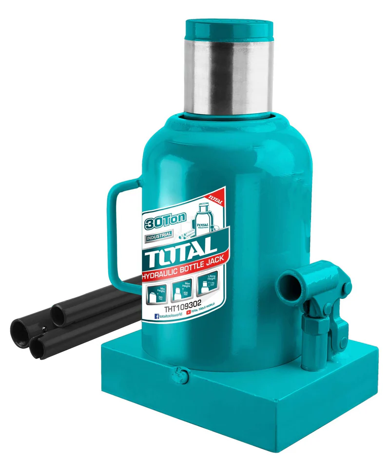 THT109302-i1_800x.webp Total Hydraulic bottle jack 30Ton With safety valve - Image 1