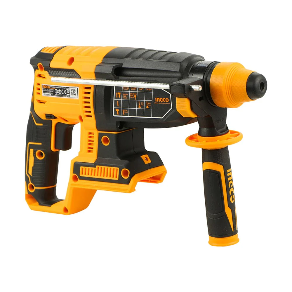 ingco-ingco-brushless-lithium-ion-rotary-hammer-20v-4-0ah-crhli20228-drill-31649814446214.webp Ingco Cordless rotary hammer20v 26mm - Image 1