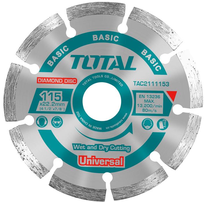 total-dry-diamond-disc-4-5-inch-7658.jpeg Total Dry diamond disc 115(4-1/2")X22mm - Image 1